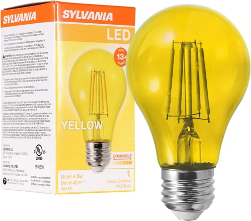 Vista 16 de LEDVANCE Sylvania Bombilla LED de Filamento de Vidrio Verde A19, Eficiente 4.5W, Equivalente a 40W, Regulable, Base Media E26 - Paquete de 1 (40303)