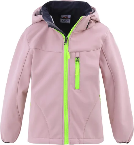 Vista 7 de M2C Chaqueta Softshell Cortavientos con Capucha y Forro Polar para Niños y Niñas