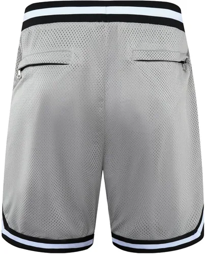 Vista 5 de OPALOS Paquete de 2 pantalones cortos de baloncesto para hombre con bolsillos con cremallera, pantalones cortos deportivos activos