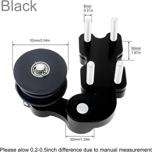 Vista 8 de Windance Ajustador Tensor de cadena para motocicleta Chopper ATV (negro) Self-adjusting torsion spring compensates chain stretch.Maintains correct