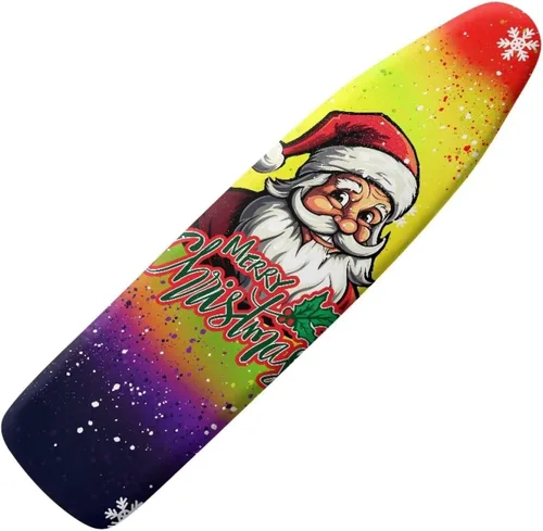 Vista 44 de Funda para tabla de planchar con diseño de estrellas y bandera estadounidense con borde elástico y acogedor bolsillo para la nariz, resistente al