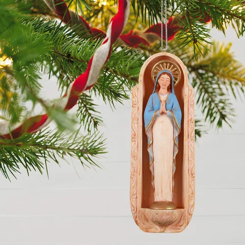 Vista 6 de Hallmark Keepsake Adorno de Navidad 2020, Santísima Madre Virgen María (1799QGO2031)