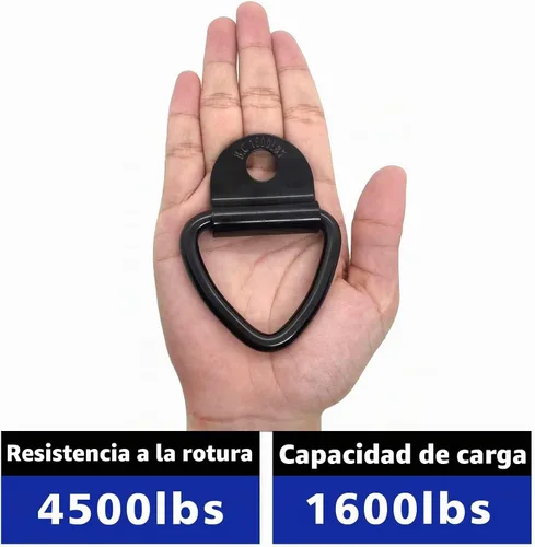 Vista 5 de BUSY-CORNER Anclajes de amarre para remolque, almacén, barco, 10 piezas de pernos de anillo en V de acero resistente, accesorios para camionetas