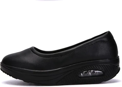 Vista 3 de Veroders Working Nurse Shoes Platform Sneakers - Women's Breathable Mary Jane Sneakers Lightweight Walking Sneakers Wedges Slip On Walking Shoes for