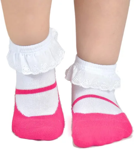 Vista 5 de EPEIUS Calcetines antideslizantes unisex para bebés y niños (juego de 6)
