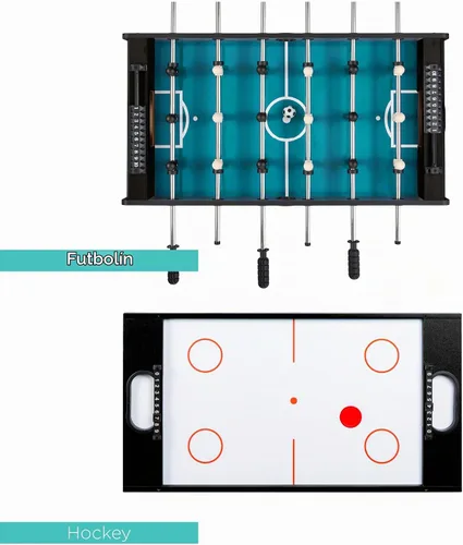 Vista 4 de Best Choice Products 4-in-1 Multi Game Table, Childrens Combination Arcade Set w/Pool Billiards, Air Hockey, Foosball and Table Tennis