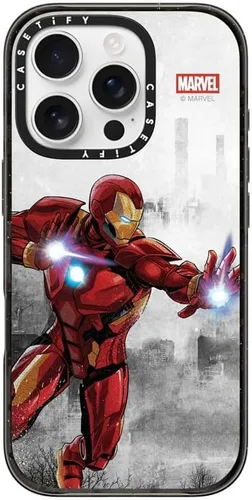 Vista 19 de CASETiFY Funda para iPhone Air, compatible con MagSafe Marvel VS CoLab Protección contra caídas de grado militar 4x de 8.2 pies Funda Capitán