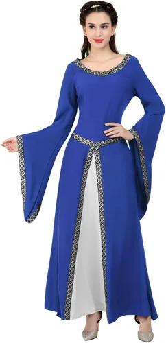 Vista 136 de Kranchungel - Vestidos renacentistas de estilo medieval/irlandés/campesino para mujer; disfraz de hada, para bailes