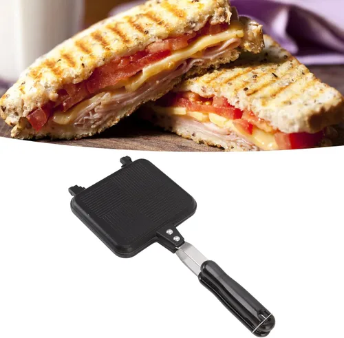 Vista 4 de Fdit Sandwichera caliente, sarga de cocina extraíble para evitar que se pegue doble cara, apto para suministros de cocina