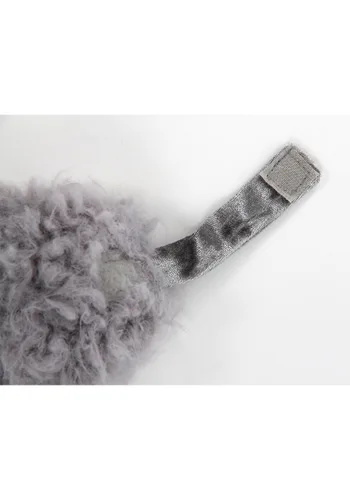 Vista 4 de Kit de Diadema con Orejas y Cola de Koala Gris para Adultos Multicolor