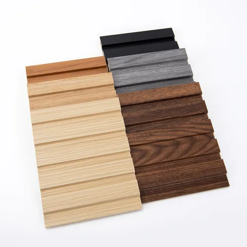 Vista 4 de Art3d Paneles de listones de madera de 6 piezas para decoración interior elegante y decoración de techo, panel texturizado 3D de MDF para techo