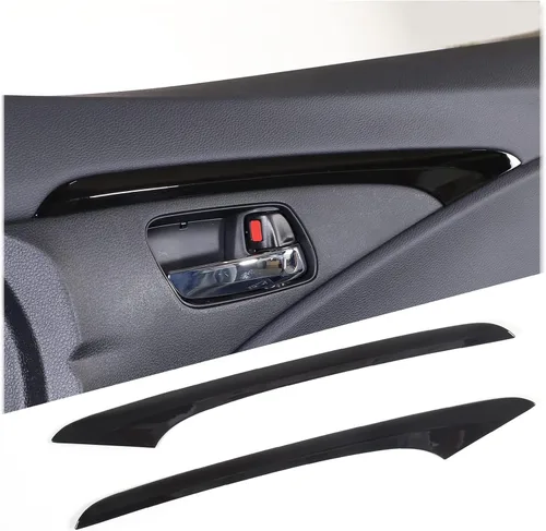Vista 8 de 2 piezas de tira decorativa interior para puerta delantera para Honda Pilot 2016 2017 2018 2019 2020 2021 2022, protector de pegatina para panel
