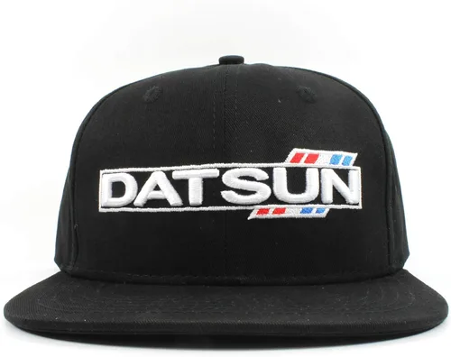 Vista 4 de Rotary13B1 Gorra de béisbol Datsun NegroSombrero - Estilo C ala plana, Negro