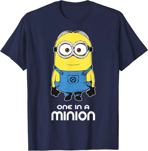 Vista 77 de Despicable Me Camiseta estampada Minions Bob One in A Minion Negro