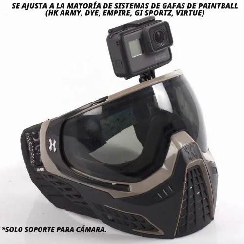 Vista 4 de HK Army Soporte para cámara para máscara de gafas de paintball Negro