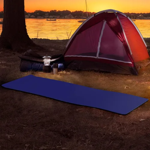 Vista 5 de Foam Sleeping Pad - Lightweight 1-Inch Mat for Camping, Cots, Tents, Backpacking, and Yoga - Non-Slip and Waterproof with Handle by Wakeman