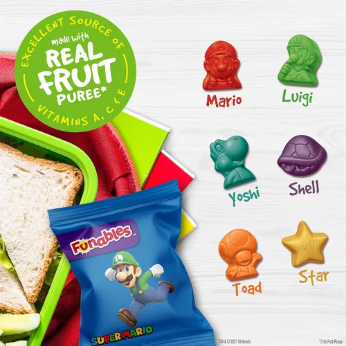 Vista 4 de Funables Snacks de frutas, Super Mario, 10