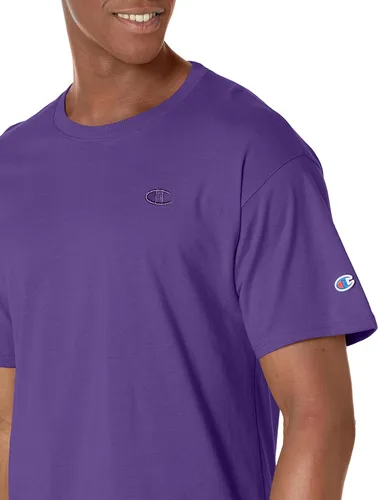 Vista 3 de Champion Men's Classic Unisex Cotton T-Shirt for Men & Women, Classic Tee (Reg. or Big & Tall)
