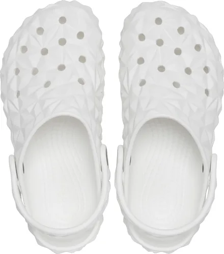 Vista 6 de Crocs Zueco geométrico clásico unisex para adultos K WHI