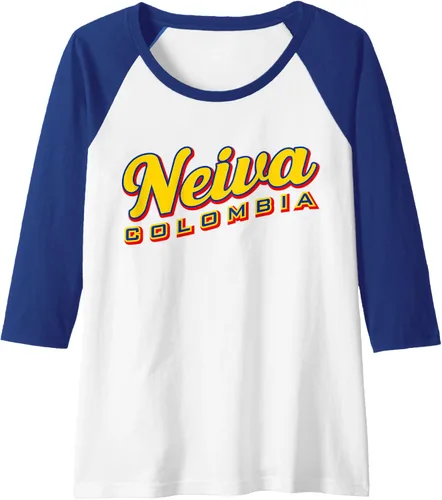 Vista 4 de Camiseta de béisbol raglán Neiva Colombia