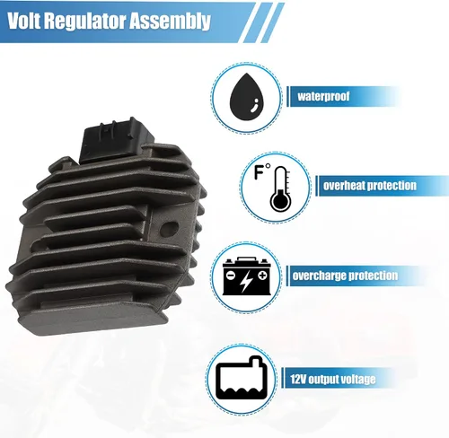 Vista 4 de X AUTOHAUX 5GT-81960-00-00 5BN-81960-00-00 Reemplazo del rectificador del regulador de voltaje de la motocicleta para Yamaha BIG BEAR 400 2WD 4WD