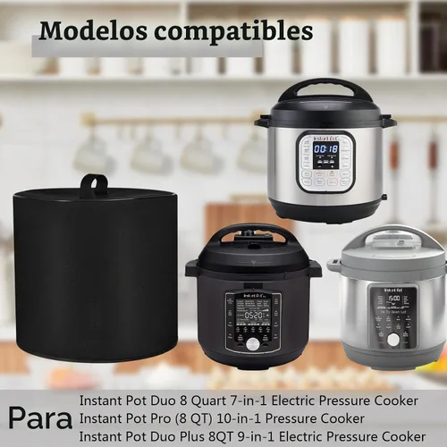 Vista 2 de Cubierta antipolvo para olla de cocción lenta con olla a presión Instant Negro