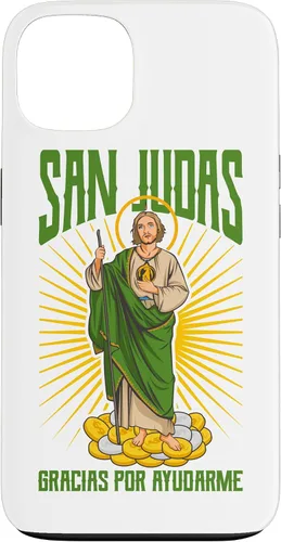 Vista 7 de San Judas Tadeo Gracias por ayudarme - Carcasa para iPhone 17