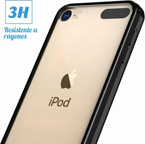 Vista 6 de ULAK Funda transparente compatible con iPod Touch 7/6/5 con 2 protectores de pantalla, [antiamarilleo] Funda protectora delgada y suave de TPU