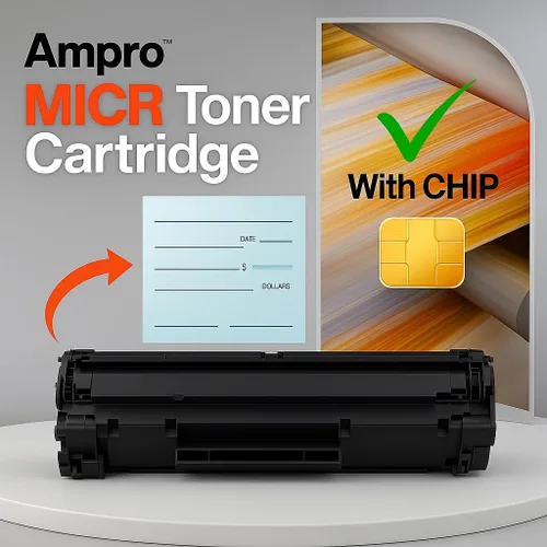 Vista 3 de Cartucho de tóner MICR compatible con 48A MICR / CF248A - Tinta magnética para impresión de cheques - Funciona con HP LaserJet Pro M15w, MFP M28w