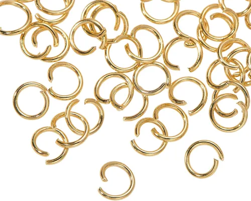 Vista 10 de DanLingJewelry 1000 anillos de salto abiertos de acero inoxidable 304 calibre 17 de 0.394 in para hacer joyas, conectores de joyería, encontrar