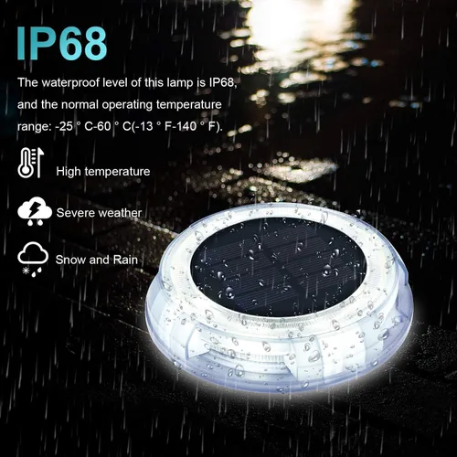 Vista 6 de eLEDing Luz de inundación con sensor de movimiento solar – Luz de seguridad LED para exteriores de 1000 lúmenes, del atardecer al amanecer +