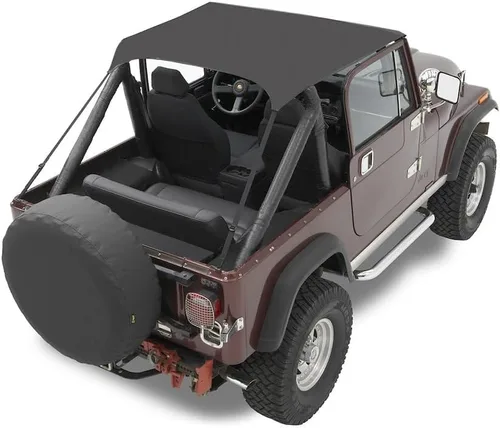 Vista 3 de Bestop Techo negro Crush para 76 – 83 CJ5, Negro