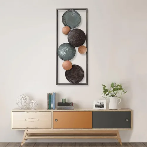 Vista 6 de All American Collection - Decoración de pared chic y moderna de aluminio y metal con marco