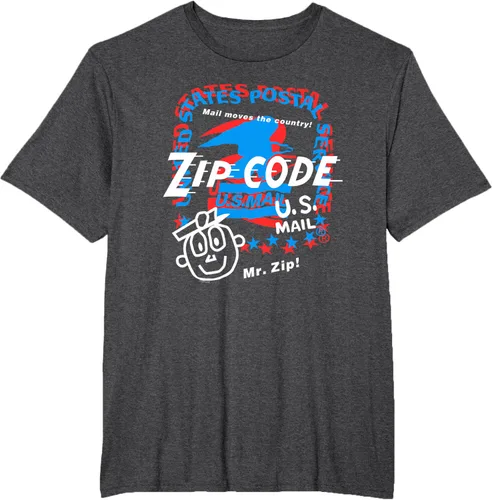 Vista 19 de USPS Camiseta con collage Mr. Zip, Negro, S