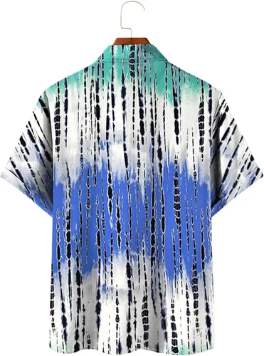 Vista 7 de Blusas con botones para mujer, estilo casual, de manga corta, con cuello en V, estampado floral, ajuste holgado
