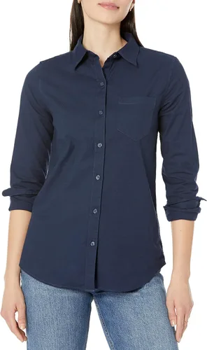 Vista 8 de Amazon Essentials Camisa Oxford elástica de manga larga con botones para mujer (disponible en tallas extragrandes)