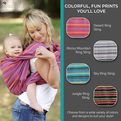 Vista 6 de tela Wrap Baby Carrier para bebés y niños, Autumn