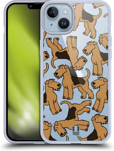 Vista 14 de Head Case Designs Airedale Terrier - Funda de gel suave con 4 patrones de razas de perro [protección de grado militar] compatible con Apple iPhone 7