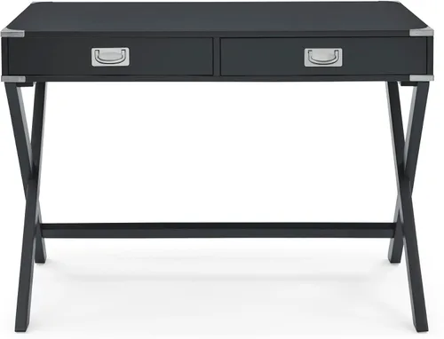 Vista 4 de ECLYL Escritorio para computadora con almacenamiento, escritorio de madera maciza con cajones, mesa de estudio moderna para oficina en casa