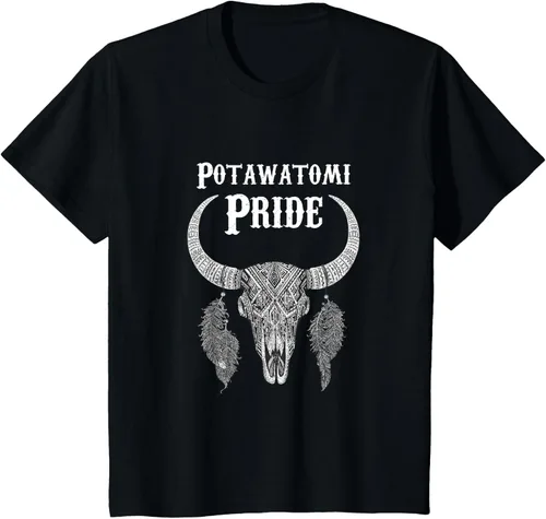 Vista 42 de Potawatomi Pride Tribe Native American Indian Buffalo Camiseta