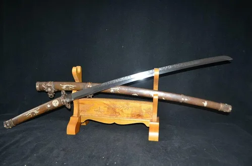 Vista 7 de Espada samurái japonesa coleccionable hecha a mano con espiga completa Katana