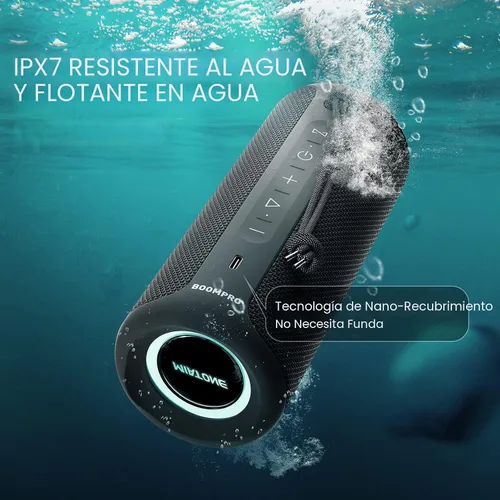 Vista 6 de MIATONE Altavoces Bluetooth 36W TWS Altavoz portátil con sonido estéreo graves, Bluetooth 5.3 inalámbrico USB tipo C al aire libre, 5000mAh 24H