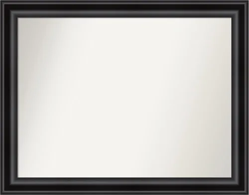 Vista 441 de Amanti Art Espejo personalizado, espejo de baño negro puente, espejo de pared o espejo de tocador de baño sobre el fregadero (26 x 26 pulgadas)
