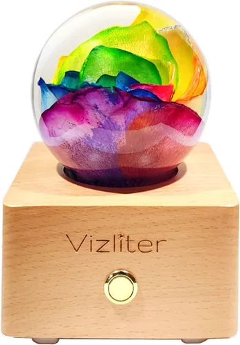 Vista 3 de Vizliter Auriculares Bluetooth prismáticos y altavoz Bluetooth Rainbow Rose Combo