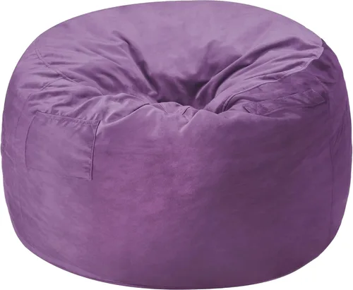 Vista 8 de Homguava - Sillón puff de 3 pies Sillón estilo puff grande de 3 pulgadas con relleno de espuma viscoelástica, sofá suave con funda de terciopelo
