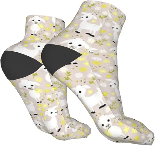 Vista 3 de Calcetines atléticos para mujer, para senderismo, deportes, yoga, correr, etc.