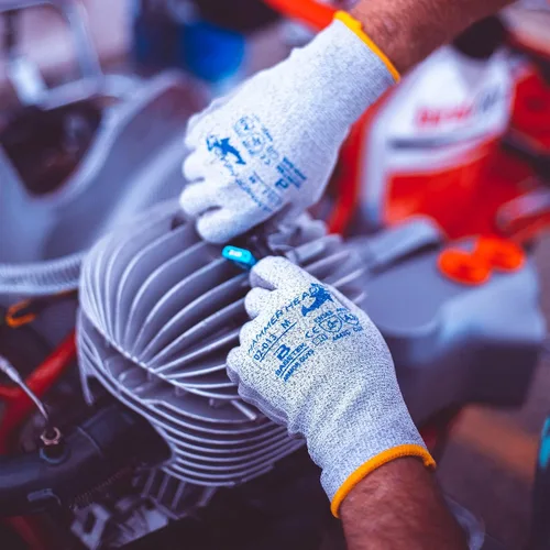 Vista 5 de Armor Guys 02-013 Hammer Head 3 Guantes de trabajo, ANSI A3, grandes, 3 3 pares (Large)