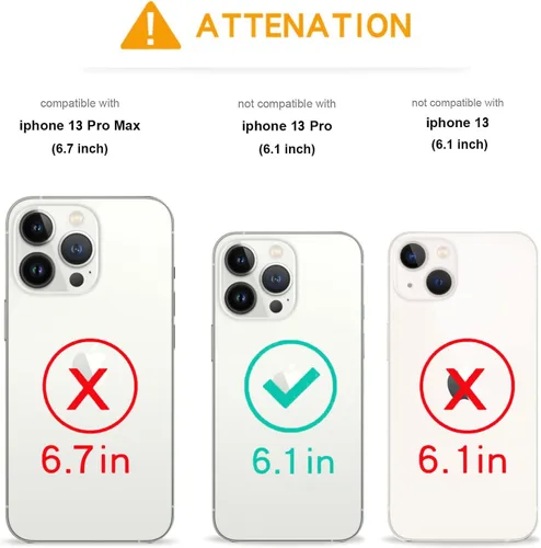 Vista 2 de Funda para iPhone 13 Pro para mujer (6.1 pulgadas), funda de lujo muy brillante con purpurina 3D con diamantes de imitación de cristal brillante