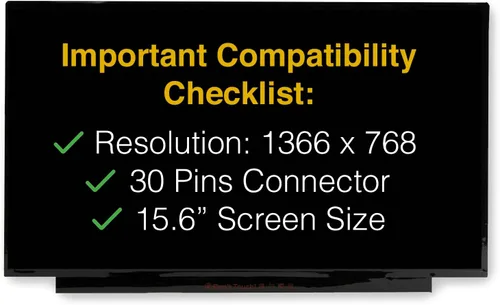 Vista 3 de Pantalla de repuesto para HP 15-DW0083WM 30 Pins HD 1366x768 LED LCD brillante con herramientas y cinta