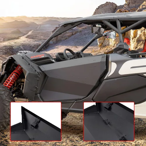 Vista 8 de A & UTV PRO Puertas completas de aluminio X3 para Can-Am Maverick X3/X3 MAX 2017-2024 2025, paneles de puerta de metal resistentes para puertas